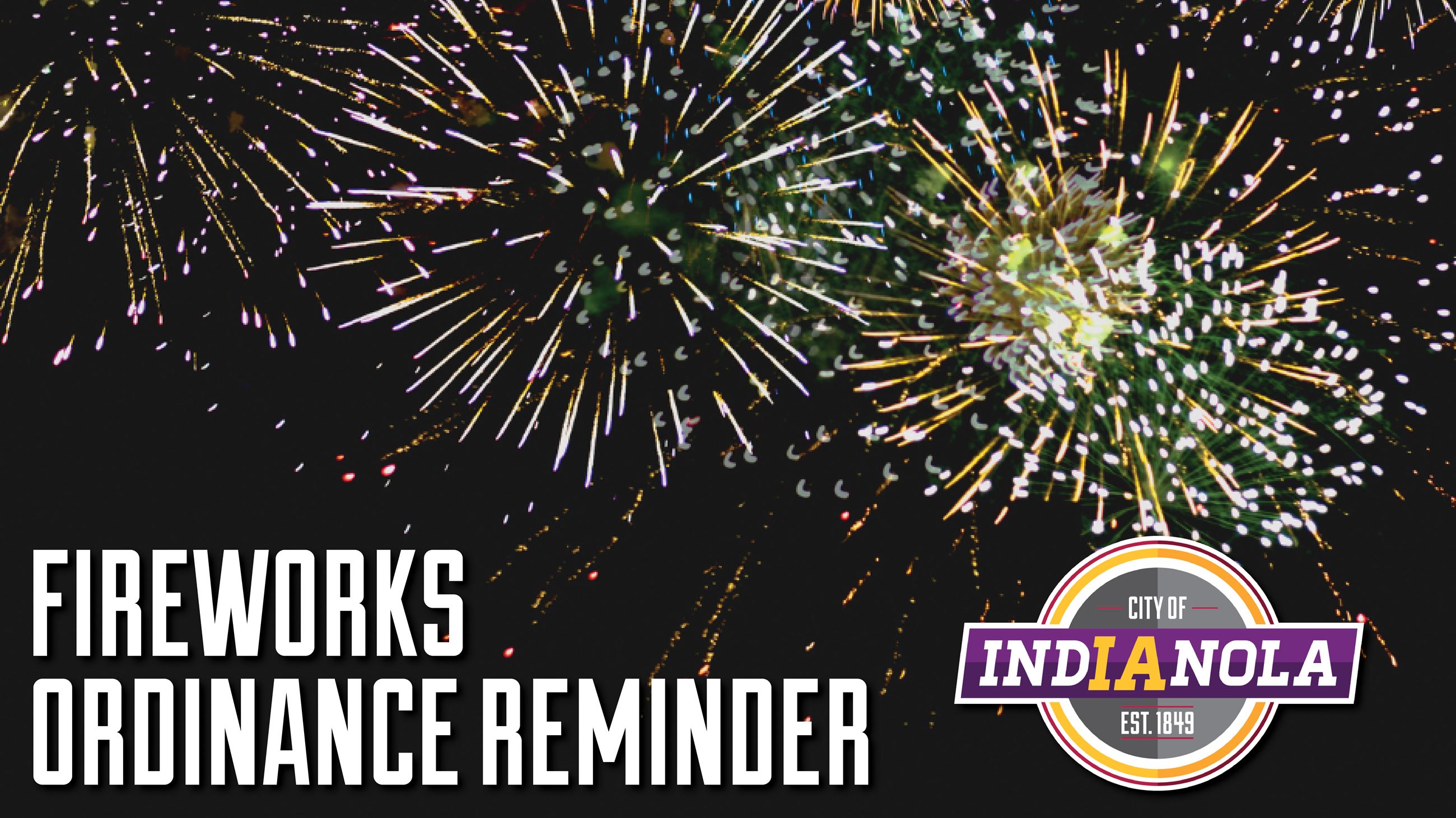 City of Indianola logo with text that reads 