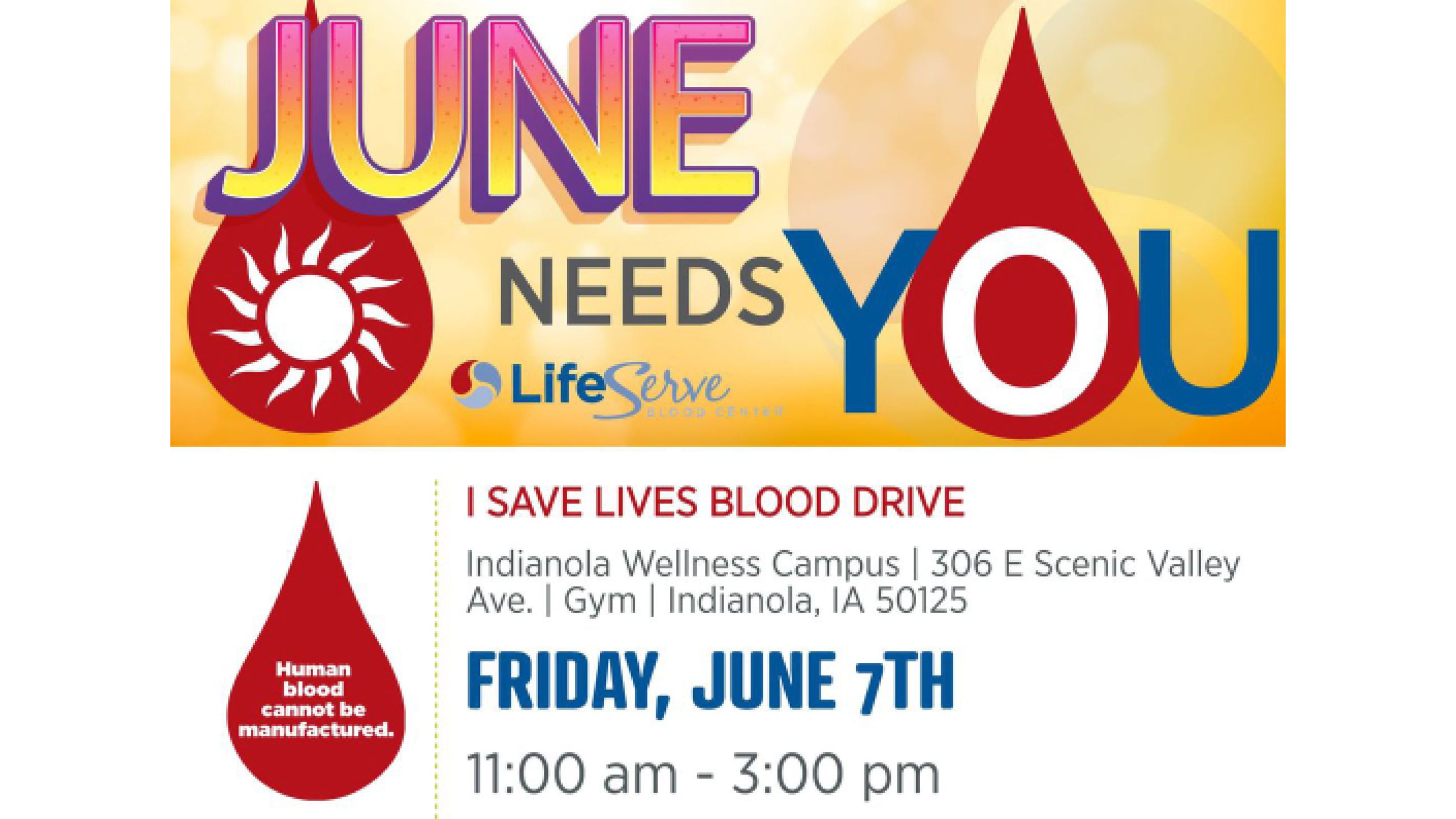 LifeServe Blood Drive at Indianola Wellness Campus Friday, June 7, 2024.