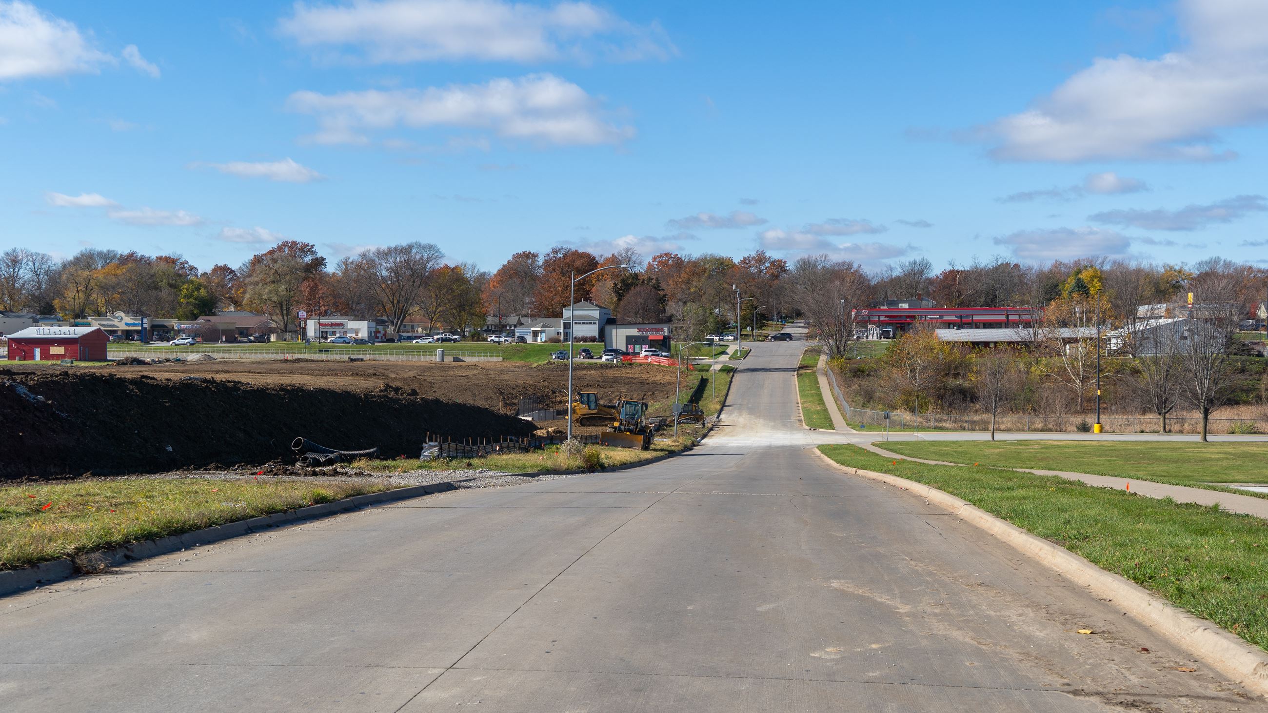 A photo of East Kentucky Avenue in Indianola, Iowa following the temporary road closure.