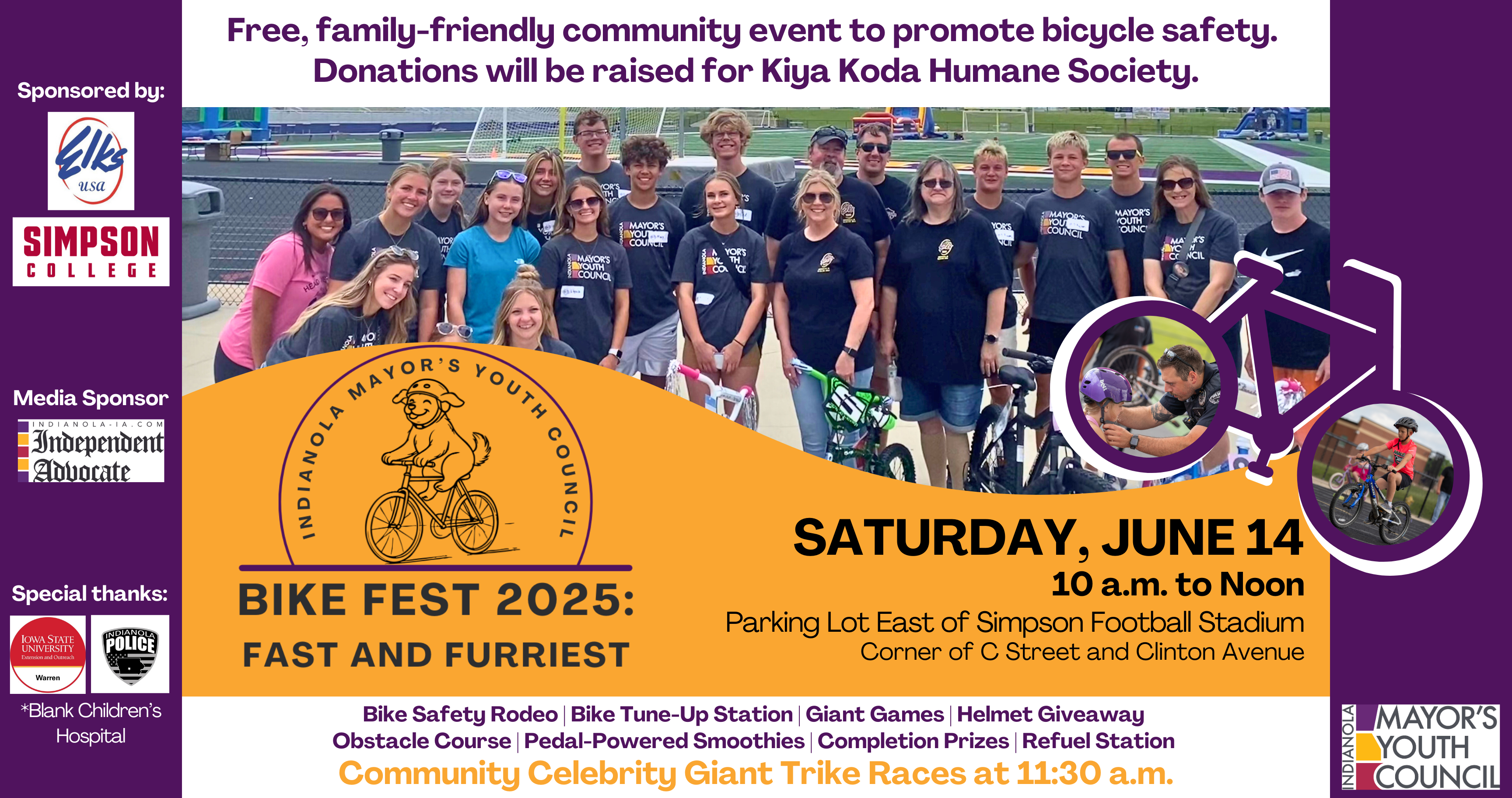 Bike Fest Lobby Sign