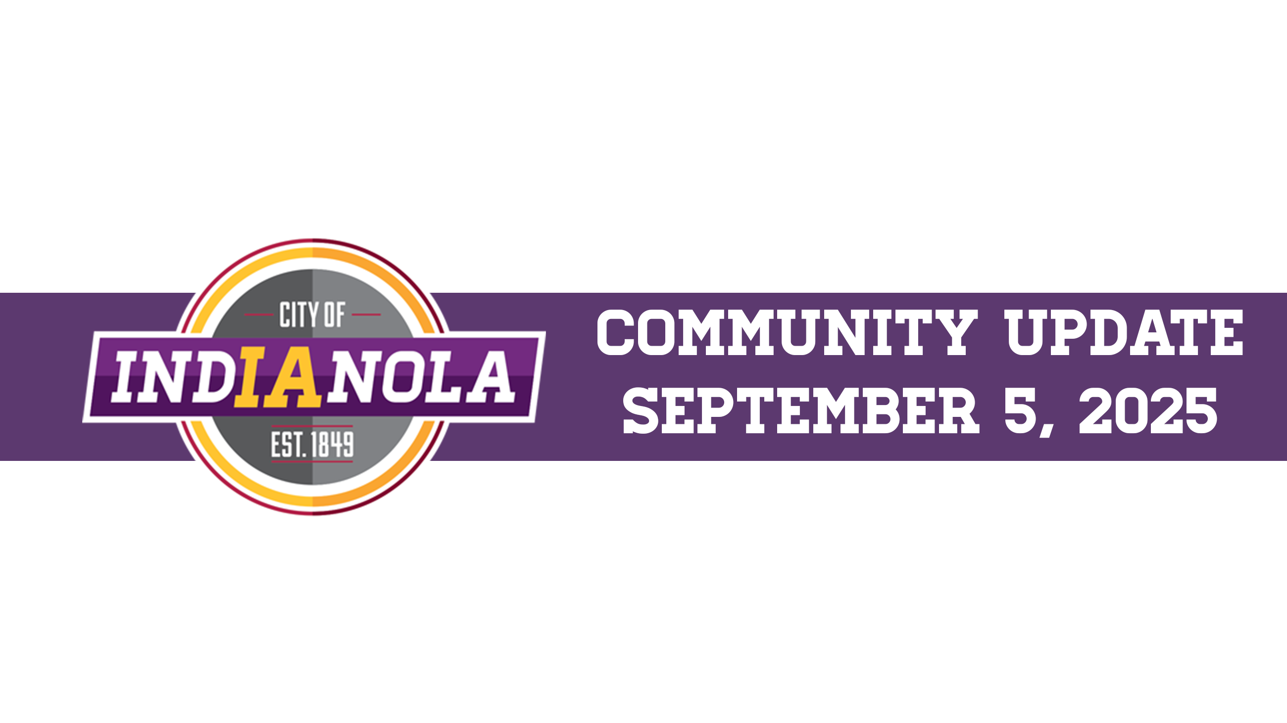 Community Update image for September 9, 2025