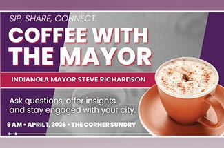Coffee with the Mayor April 1, 2026, at The Corner Sundry