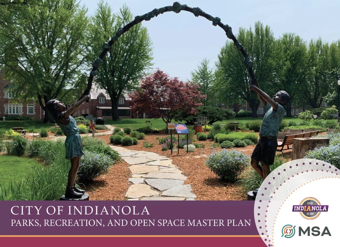 Cover of Parks, Recreation, and Open Space Master Plan. Decorative,